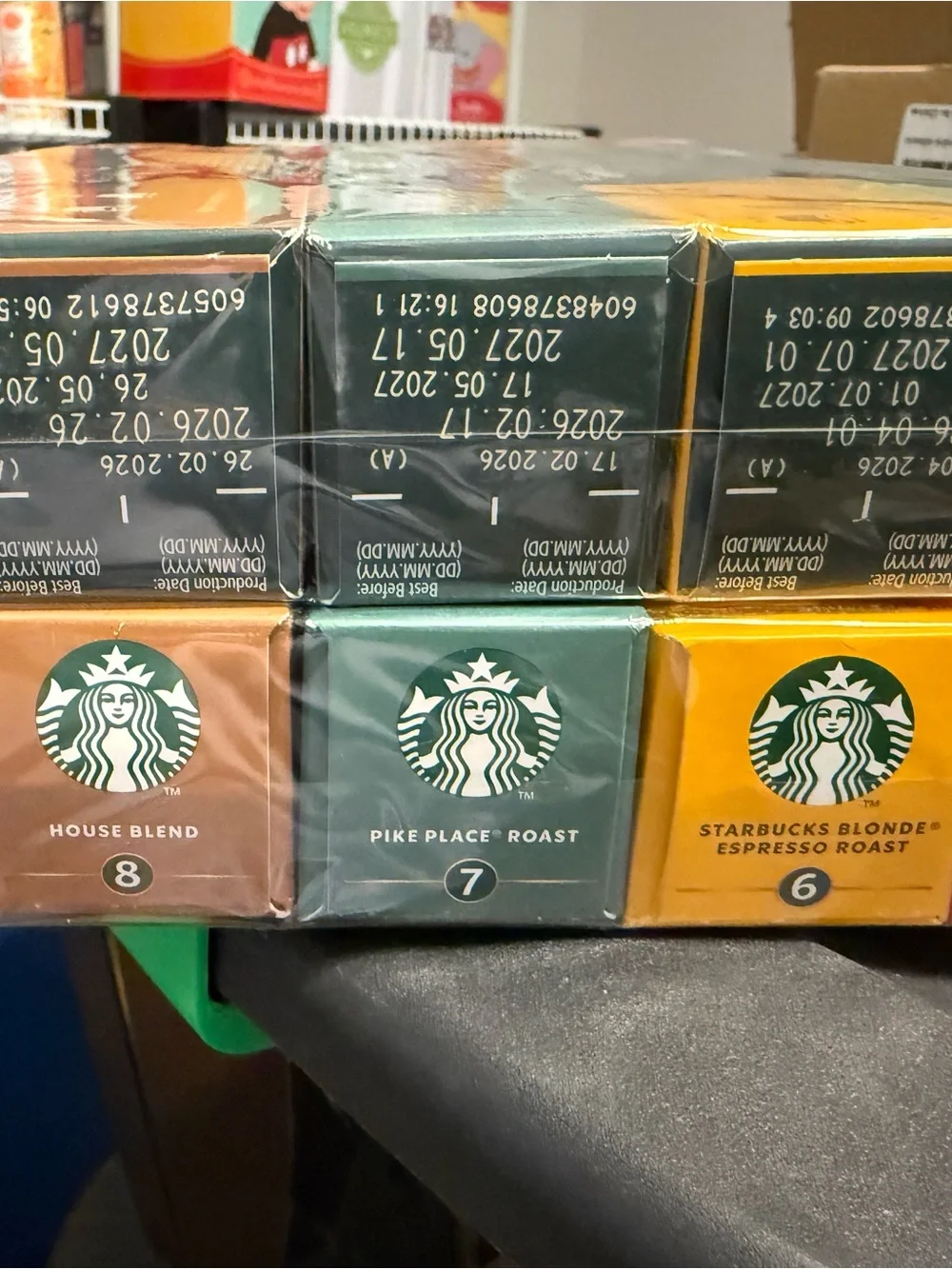 36 assorted Starbucks Coffee Nespresso Capsules Box NEW